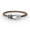 [Eternal Jewelry]FORCE LARGE HORSESHOE BLACK WHITE DIAMOND BRACELET SILVER
