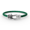 [Eternal Jewelry]FORCE LARGE HORSESHOE BLACK WHITE DIAMOND BRACELET SILVER