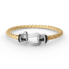 [Eternal Jewelry]FORCE LARGE HORSESHOE BLACK DIAMOND BRACELET SILVER