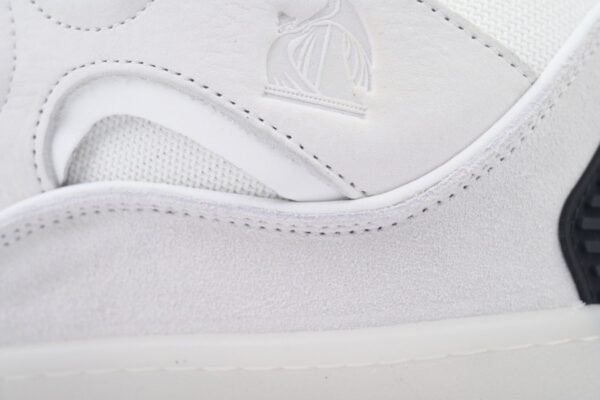 Lanvin Leather Curb Grey White Black