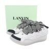 Lanvin Leather Curb Grey White Black
