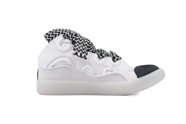Lanvin Leather Curb Grey White Black