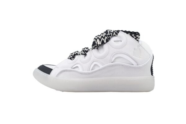 Lanvin Leather Curb Grey White Black