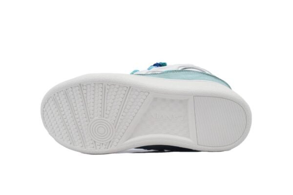 Lanvin Leather Curb White Blue