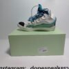 Lanvin Leather Curb White Blue