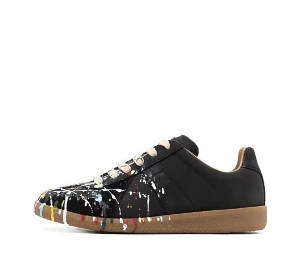 Maison Margiela Black Paint Replica Sneakers S58WS0101P1892963