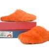 Marni Long-hair Calfskin Fussbett Sabot Orange SBMR000600P412200R09