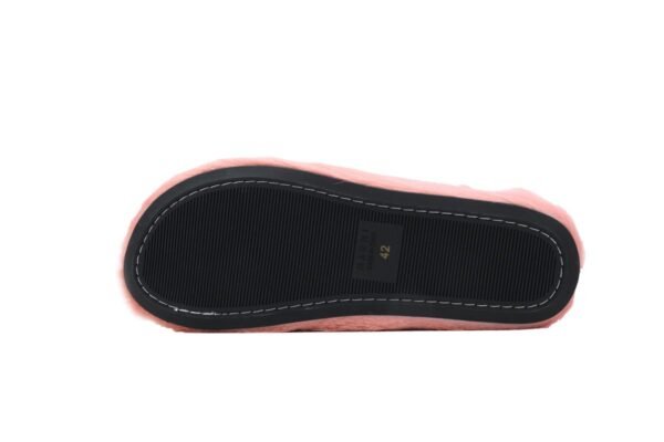 Marni Long-hair Calfskin Fussbett Sabot Pink SBMS004601P412200C29