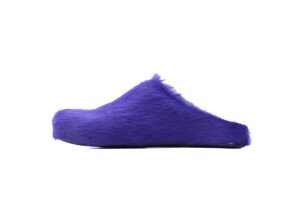 Marni Long-hair Calfskin Fussbett Sabot Purple SBMR000600P623600C74