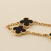 [Eternal Jewelry]CLOVER  5 MOTIFS BLACK ONYX BRACELET
