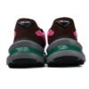 Prada Brushed Leather Black Wine Red