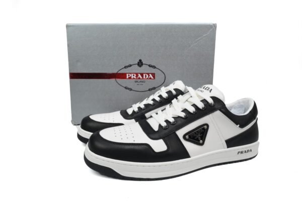 Prada Downtown Low Sneakers Black and White