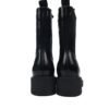 Prada Monolith patent leather booties black