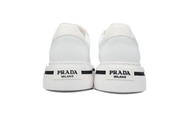 Prada Platform Sneakers White Plaid