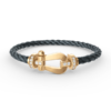 [Eternal Jewelry]FORCE LARGE HORSESHOE HALF DIAMOND BRACELET GOLD