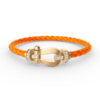 [Eternal Jewelry]FORCE LARGE HORSESHOE HALF DIAMOND BRACELET GOLD