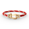 [Eternal Jewelry]FORCE LARGE HORSESHOE HALF DIAMOND BRACELET GOLD