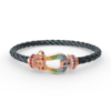 [Eternal Jewelry]FORCE LARGE HORSESHOE  COLORED DIAMOND BRACELET ROSE GOLD