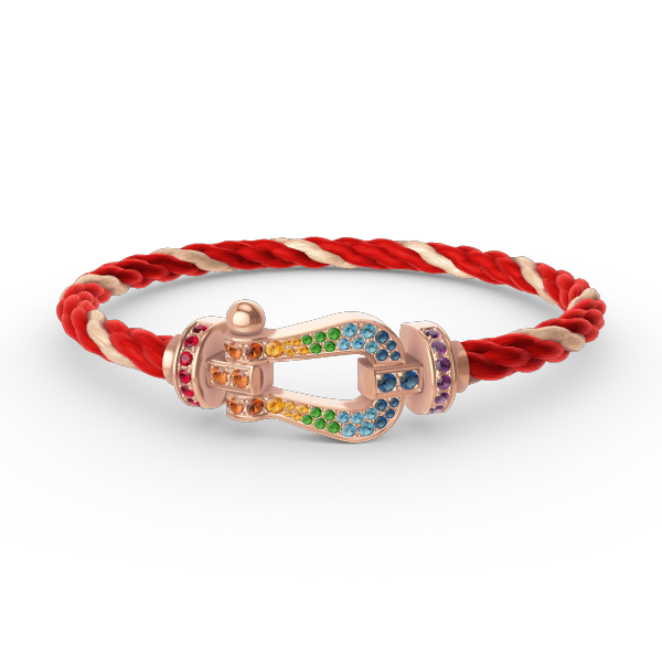 [Eternal Jewelry]FORCE LARGE HORSESHOE  COLORED DIAMOND BRACELET ROSE GOLD