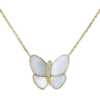 [Eternal Jewelry]BUTTERFLY GOLD MOP DIAMOND NECKLACE