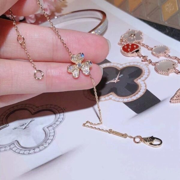 [Eternal Jewelry]FRIVOLE GOLD FLOWER DIAMOND BRACELET