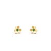 [Eternal Jewelry]FRIVOLE  FLOWER MALACHITE EARRINGS