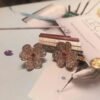 [Eternal Jewelry]FRIVOLE PINK GOLD FLOWER DIAMOND EARRINGS