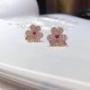 [Eternal Jewelry]FRIVOLE PINK GOLD FLOWER DIAMOND EARRINGS