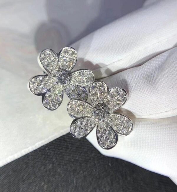 [Eternal Jewelry]FRIVOLE SILVER FLOWER DIAMOND EARRINGS