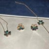 [Eternal Jewelry]FRIVOLE  FLOWER MALACHITE EARRINGS