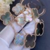 [Eternal Jewelry]CLOVER EARRINGS DARK MOP 4 MOTIFS ROSE GOLD