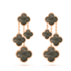 [Eternal Jewelry]CLOVER EARRINGS DARK MOP 4 MOTIFS ROSE GOLD