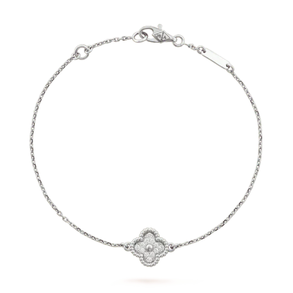 [Eternal Jewelry]CLOVER  SINGLE FLOWER BRACELET SILVER