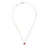 [Eternal Jewelry]SWEET CLOVER CARNELIAN HEART NECKLACE
