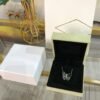 [Eternal Jewelry]LARGE BUTTERFLY SILVER PENDANT DIAMOND NECKLACE