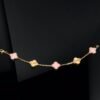 [Eternal Jewelry]CLOVER BRACELET 5 MOTIF PINK AND PINK GOLD