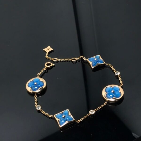 [Eternal Jewelry]STAR AND SUN 4 MOTIF BLUE BRACELET