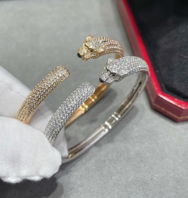 [Eternal Jewelry]PANTHERE FULL DIAMOND OPEN BRACELET