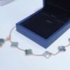 [Eternal Jewelry]COMBINED BRACELET 5 MOTIFS AND NECKLACE DARK MOP ROSE GOLD