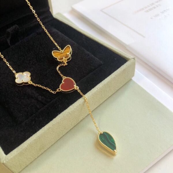[Eternal Jewelry]LUCKY SPRING 4 MOTIFS ROSE GOLD NECKLACE