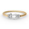 [Eternal Jewelry]FORCE LARGE HORSESHOE FULL DIAMOND BRACELET SILVER