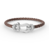 [Eternal Jewelry]FORCE LARGE HORSESHOE FULL DIAMOND BRACELET SILVER