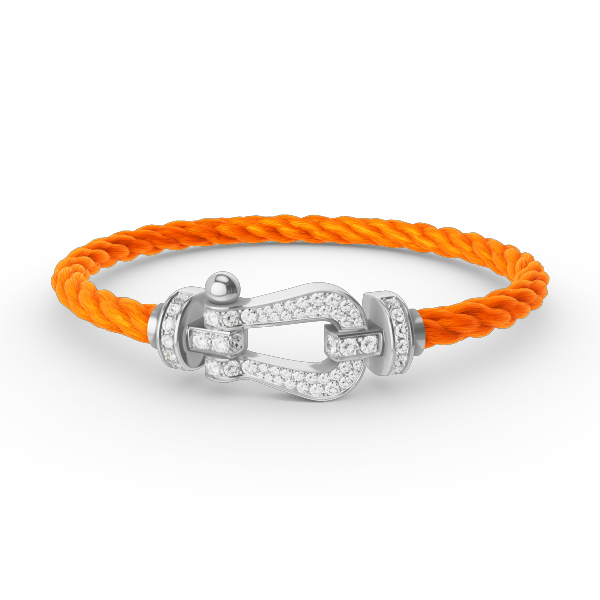[Eternal Jewelry]FORCE LARGE HORSESHOE FULL DIAMOND BRACELET SILVER