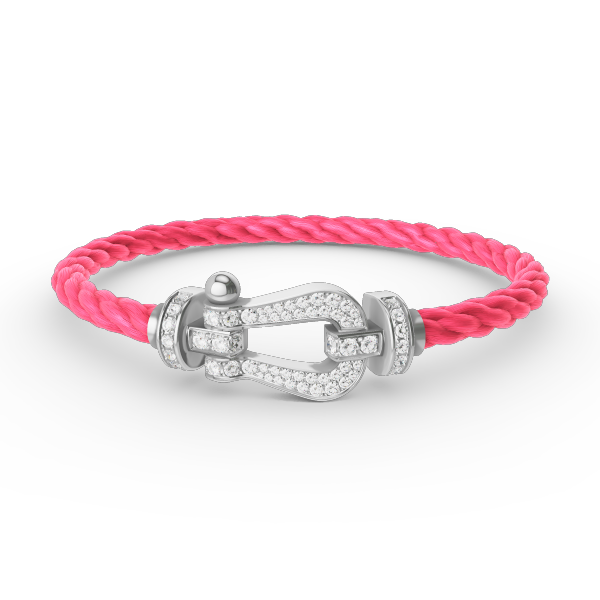 [Eternal Jewelry]FORCE LARGE HORSESHOE FULL DIAMOND BRACELET SILVER
