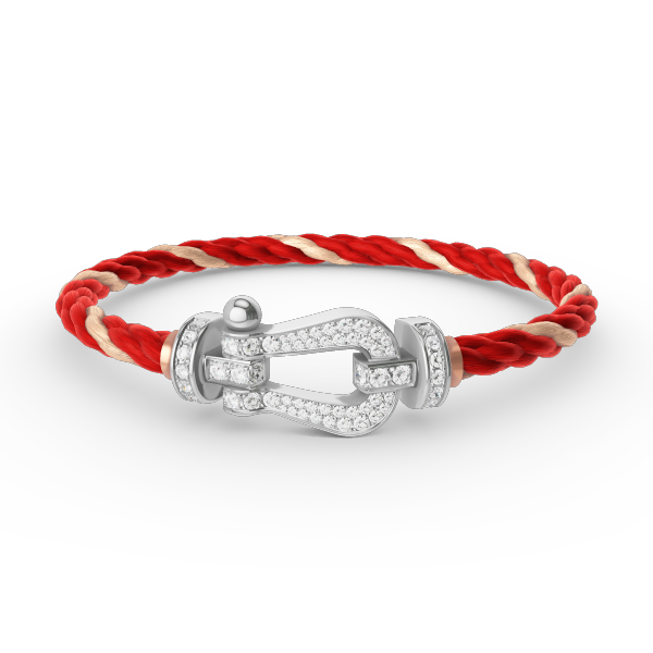 [Eternal Jewelry]FORCE LARGE HORSESHOE FULL DIAMOND BRACELET SILVER